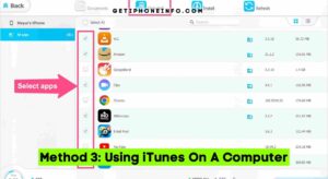 Method 3: Using Itunes On A Computer
