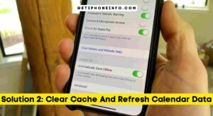 Solution 2: Clear Cache And Refresh Calendar Data