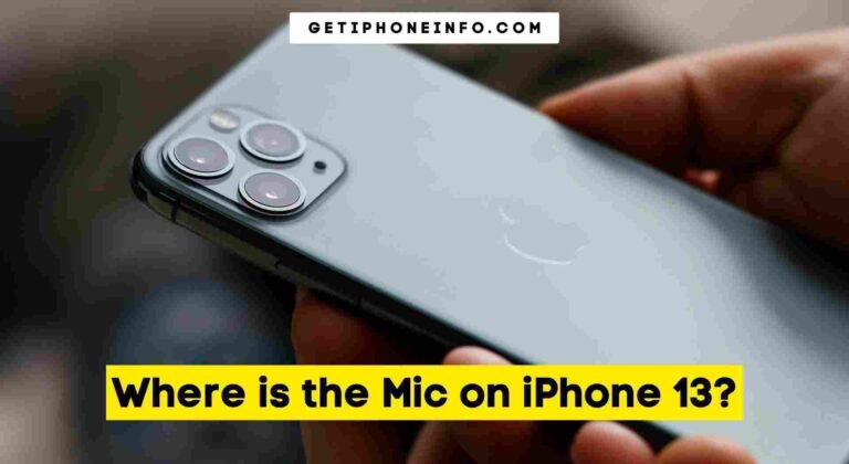 Where is the Mic on iPhone 13?